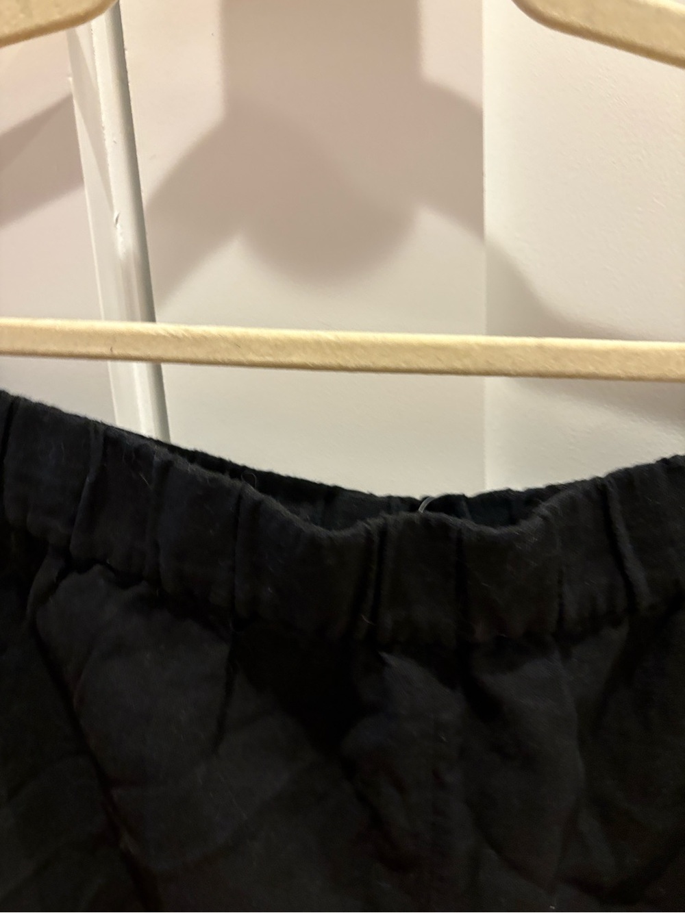 Jcrew Black Linen Elastic Waist Shorts size LARGE - Picture 6 of 7